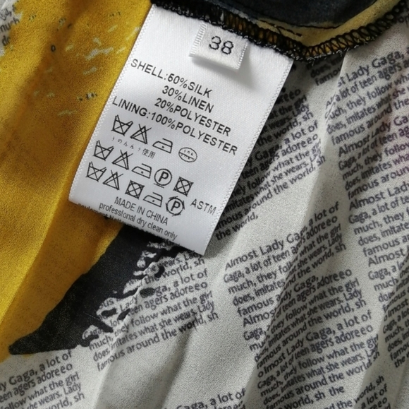 Celine silk printed asymmetrical skirt - Picture 7 of 8